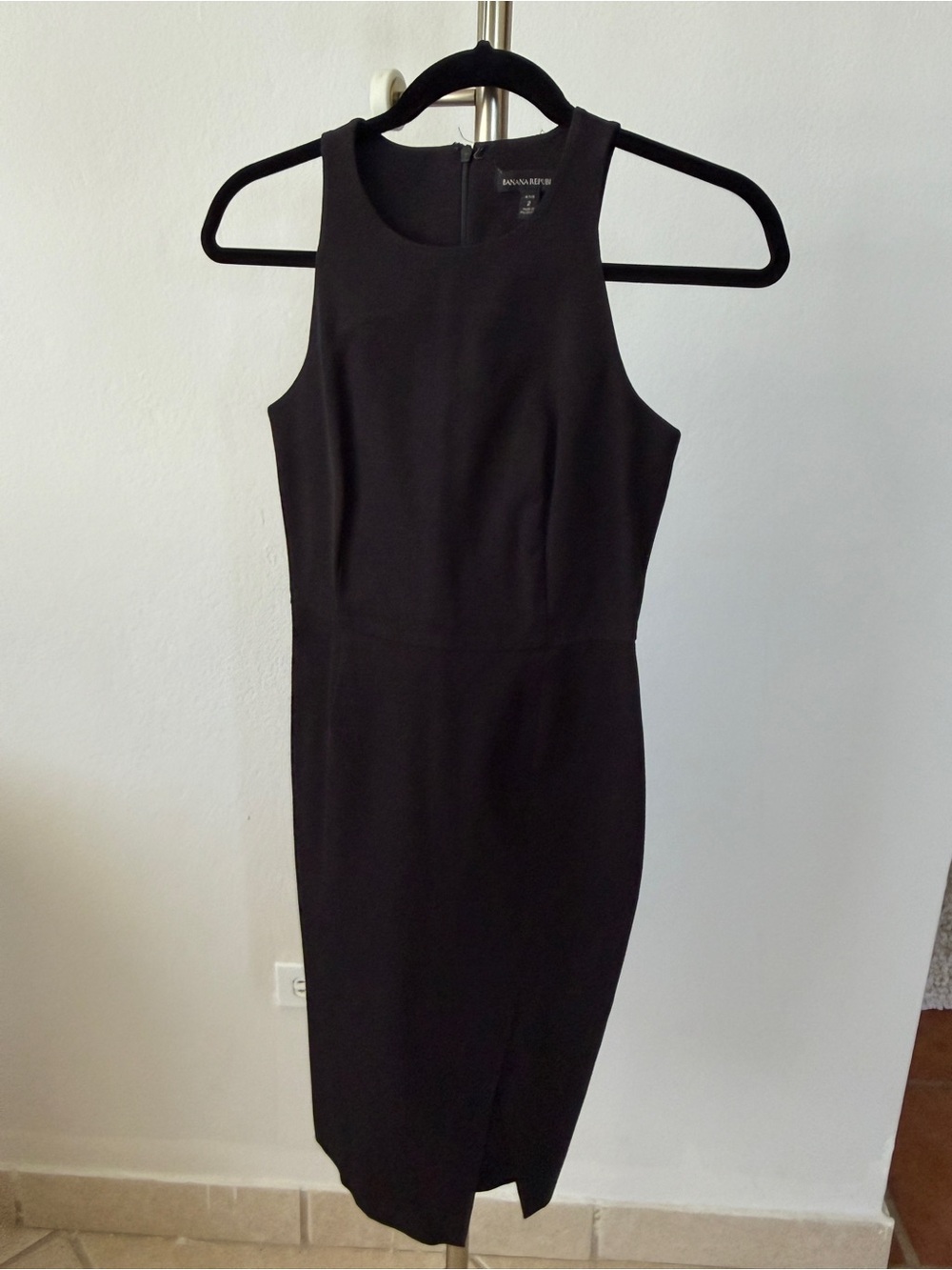 Banana Republic Black Midi Sheath Dress